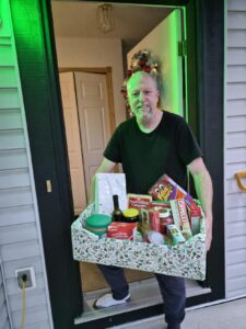 Taking Box to Charity