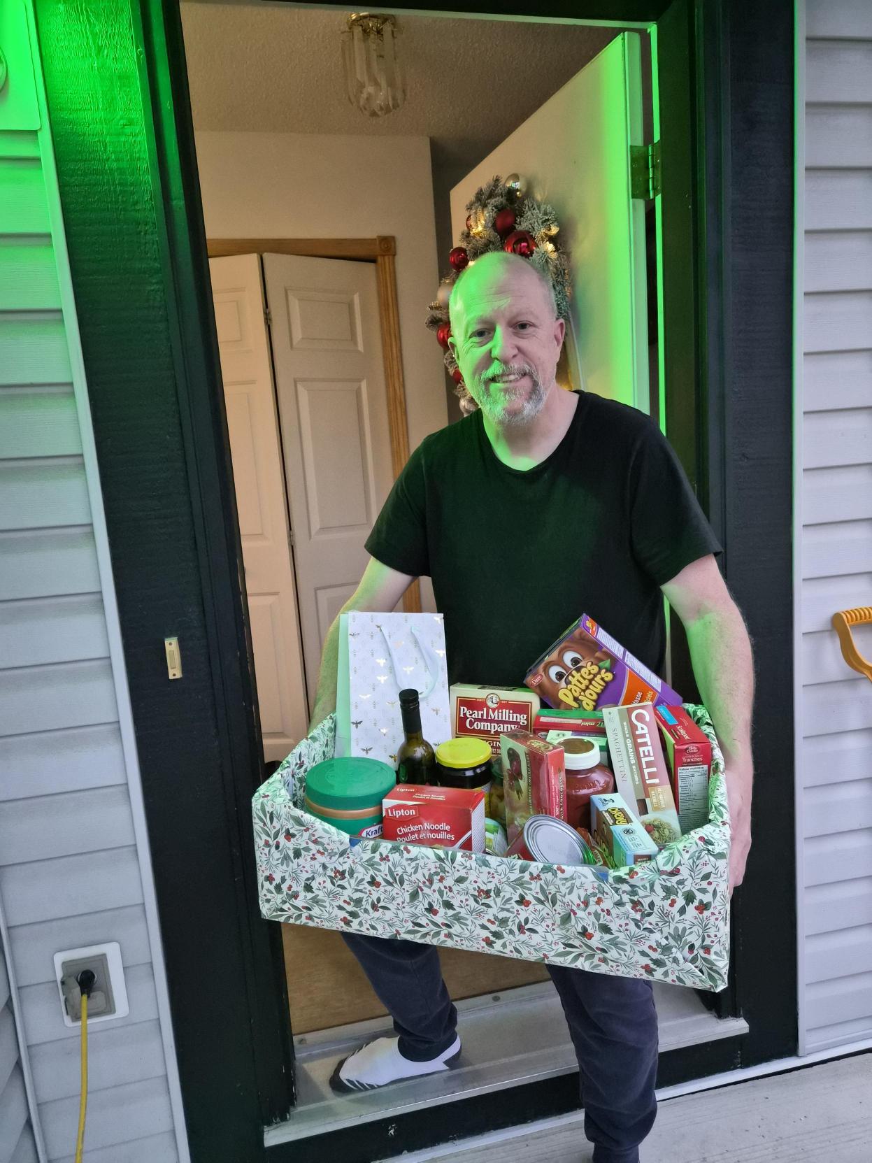 Taking Box to Charity